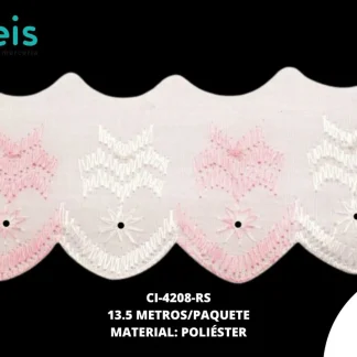 CINTAS GALON CI-4208-RS 5cm 13.5 MTS/PQT ROSA