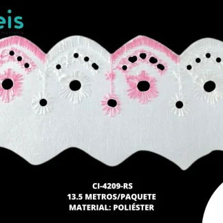 CINTAS GALON CI-4209-RS 5cm 13.5 MTS/PQT ROSA