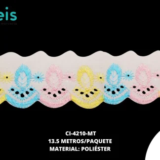 CINTAS GALON CI-4210-MT 5cm 13.5 MTS/PQT MULTICOLOR