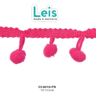 MILLARE POMPOM 23MM REF: 1cm FIUSHA 18 METROS/PAQUETE