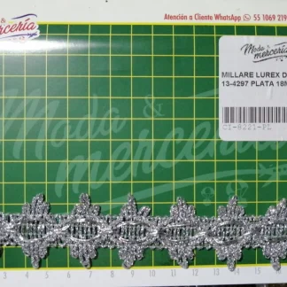 MILLARE LUREX DBL REF: 13-4297 PLATA 18 METROS/PAQUETE