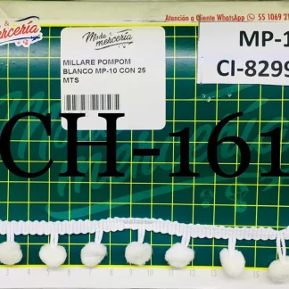 MILLARE POMPOM BLANCO MP-10 CON 25 METROS/PAQUETE