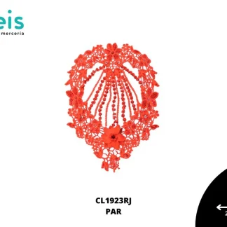 MANGA MEDUSA CON PERLA 1923 ROJO