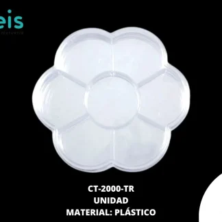 ACCESORIOS DE EXHIBICION CAJA ORGANIZADOR FLOR CT-2000-TR 10.5cm TRANSPARENTE
