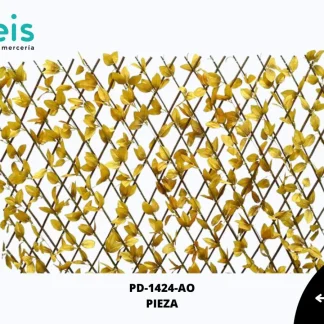 ENREDADERA PLEGABLE HOJAS OVAL 120 CM REF: 17T AMARILLO
