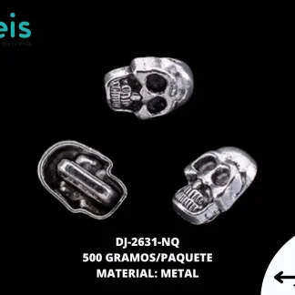 HERRAJE METALICO CALAVERA REF: H-1738 NIQUEL 0.5 KL/PQT