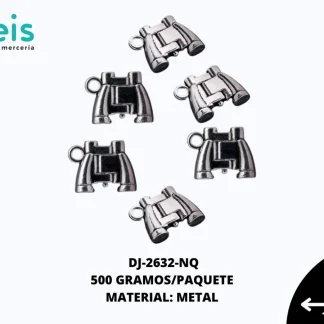 HERRAJE METALICO BINOCULARES REF: W-4745 NIQUEL 0.5 KL/PQT