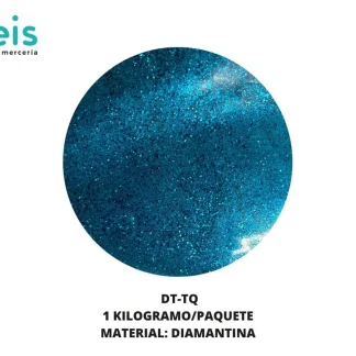 MICRODECORATIVOS TEXTILES DIAMANTINA DT-TQ 1 KG/PQT TURQUESA