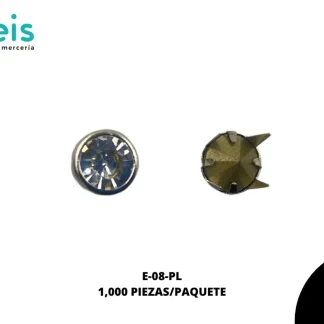 REMACHES METAL ESTOPEROL E-08-PL 8mm 1,000 PZ/PQT PLATA