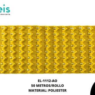 ELASTICO CINTILLA 6CM AMARILLO 50 METROS
