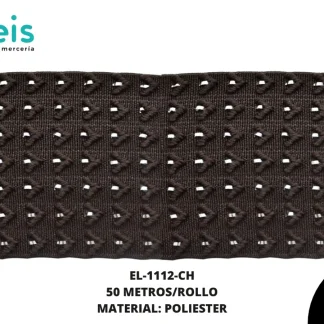 ELASTICO CINTILLA 6CM CHOCOLATE 1112