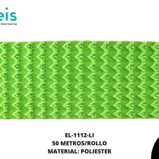 ELASTICO CINTILLA 6CM LIMON 50 METROS