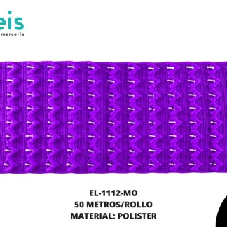 ELASTICO CINTILLA 6CM MORADO 50 METROS
