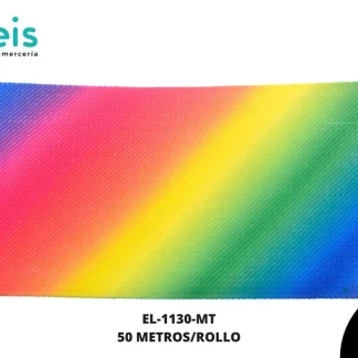 ELASTICO OLAS REF: 7CM 1130 MULTICOLOR 50 METROS/ROLLO