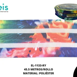 ELASTICO ESTAMPADO 5CM REY 45.5 METROS