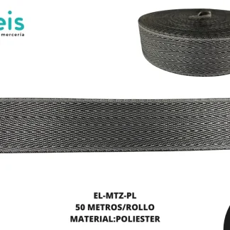 ELASTICO METALIZADO PLATA