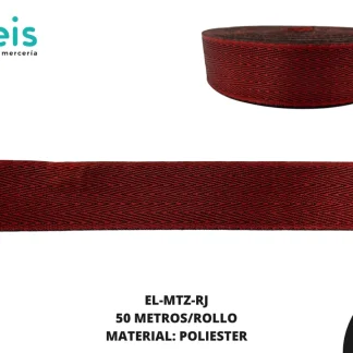 ELASTICO METALIZADO ROJO