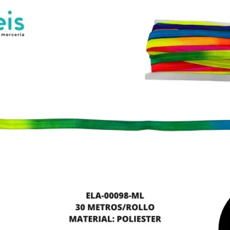 ELASTICO PULSERA 1.5 MULTICOLOR 30 METROS
