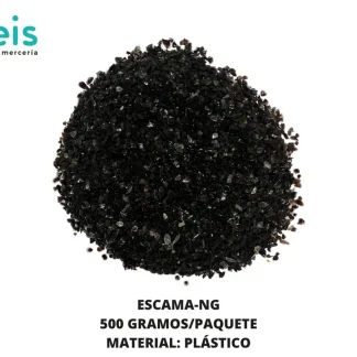 MICRODECORATIVOS TEXTILES ESCAMA ESCAMA-NG 500 GRS/PQT NEGRO