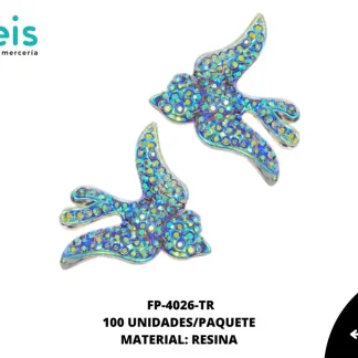 PEDRERIA ADORNOS PALOMA FP-4026-TR 35mmX40mm 100 PZ/PQT AZUL