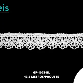 GUIPIUR SEDA DE LECHE PLANO GP-1075-BL BLANCO 1.8 CM 15 YARDAS/PAQUETE
