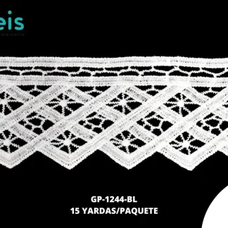 GUIPIUR SEDA DE LECHE PLANO GP-1244-BL BLANCO 7 CM 15 YARDAS/PAQUETE