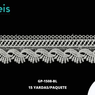 GUIPIUR SEDA DE LECHE PLANO GP-1508-BL BLANCO 5 CM 15 YARDAS/PAQUETE