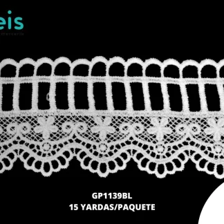 GUIPIUR SEDA DE LECHE PLANO GP1139BL BLANCO 6 CM 15 YARDAS/PAQUETE
