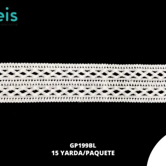 GUIPIUR SEDA DE LECHE PLANO GP199BL BLANCO 5 CM 15 YARDAS/PAQUETE