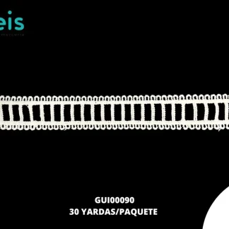 GUIPIUR SEDA DE LECHE PLANO GUI00090 BLANCO 2 CM 30 YARDAS/PAQUETE