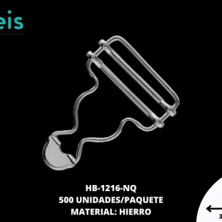 HEBILLA OVEROL HIERRO REF:14 NIQUEL 100 U/PAQUETE