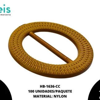 HEBILLA NYLON REDONDA 4CM INTERIOR C/100PZ