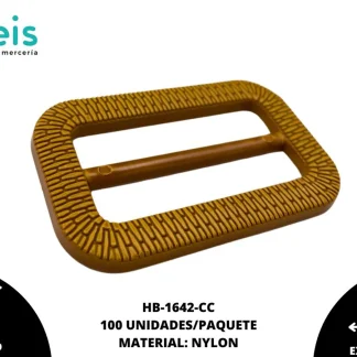HEBILLA NYLON RECTANGULAR 4CM INTERIOR C/100PZ