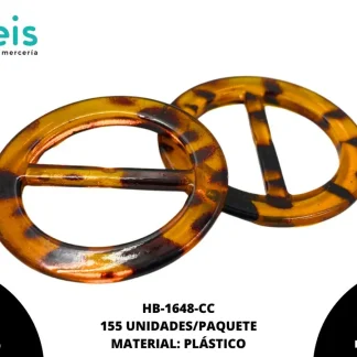 HEBILLA ANIMAL PRINT REDONDA 3CM C/150PZ (500G)