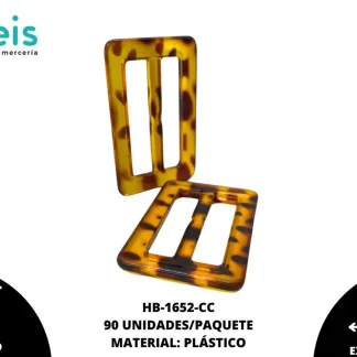 HEBILLA ANIMAL PRINT RECTANGULAR 4CM C/92PZ (500G)