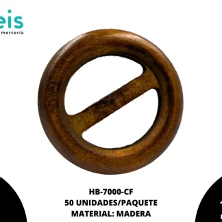HEBILLA MADERA HB-7000-CF C/200PZ
