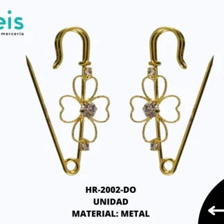 HERRAJE STRASS SEGURO FLOR 50MM