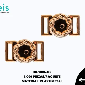 HERRAJE METALIZADO TRENZADO 1 MILLAR/PQT