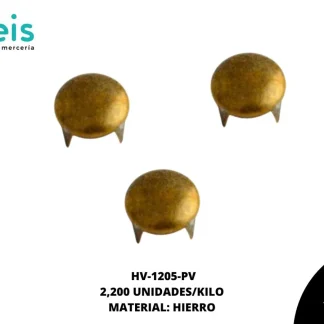 REMACHES METAL TACHE REDONDO HV-1205-PV 1.3cm 2.2 MILL/KG LATON VIEJO
