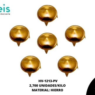 REMACHES METAL TACHE REDONDO HV-1213-PV 1.2cm 2.7 MILL/KG LATON VIEJO