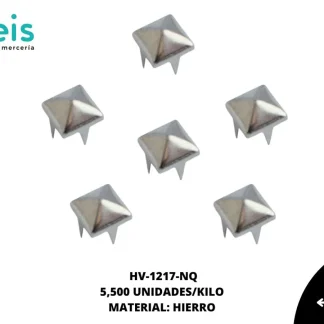 REMACHES METAL TACHE CUADRADO HV-1217-NQ 7mmX7mm 5.5 MILL/KG NIQUEL