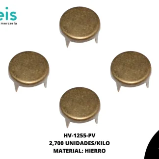 REMACHES METAL TACHE CIRCULO HV-1255-PV 1.1cm 2.7 MILL/KG LATON VIEJO