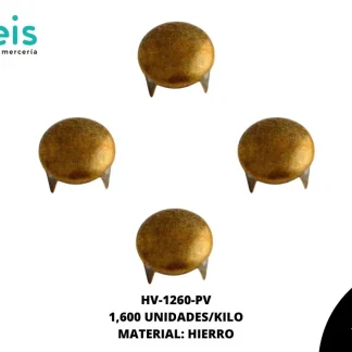 REMACHES METAL TACHE REDONDO HV-1260-PV 1.5 cm 1.6 MILL/KG LATON VIEJO