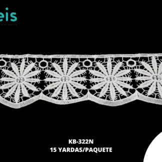 GUIPIUR SEDA DE LECHE PLANO KB-322N BLANCO 7 CM 15 YARDAS/PAQUETE