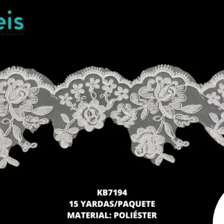 GUIPIUR SEDA DE LECHE CEREMONIAS KB7194 BLANCO 11 CM 15 YARDAS/PAQUETE