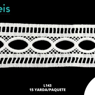 GUIPIUR SEDA DE LECHE PLANO L143 BLANCO 7 CM 15 YARDAS/PAQUETE