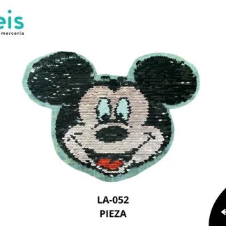 PARCHES LENTEJUELA CARA MICKEY LA-052 20cmX19cm