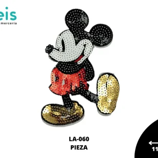 PARCHES LENTEJUELA MICKEY CHICO LA-060 11cmX17.3cm