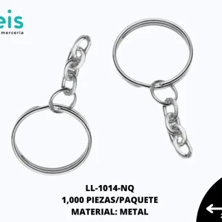 ARGOLLA METAL LLAVERO RED C/CADENA 23mm REF: 1.5X23 NIQUEL 1000 u/