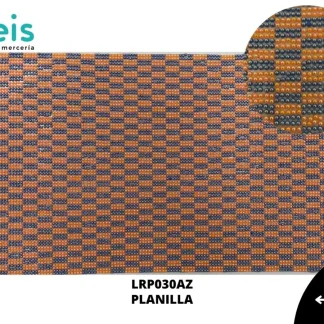 PEDRERIA PLANILLAS RECTANGULO LRP030AZ 24cmX40cm AZUL/NARANJA